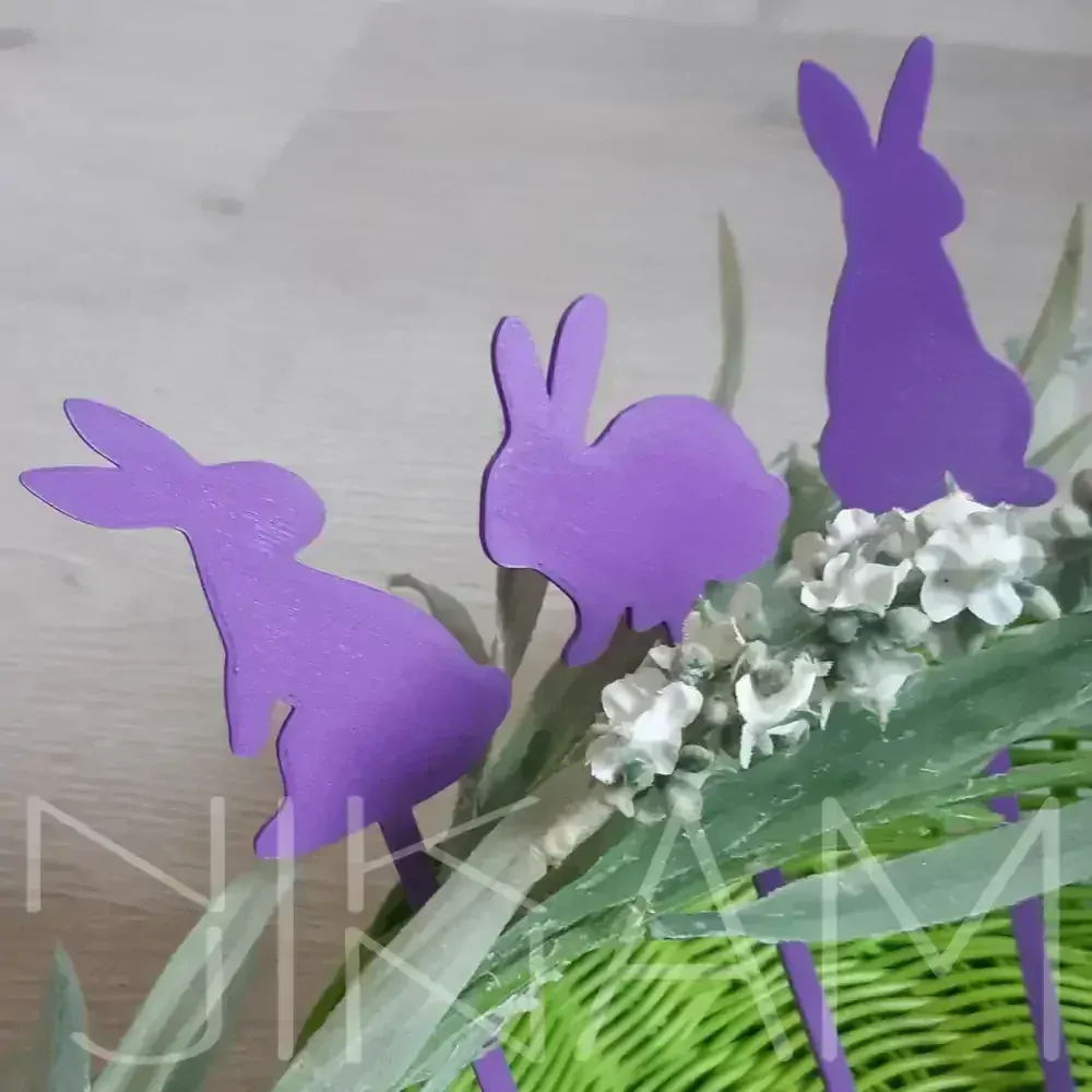 Zápich do květináče zajíc